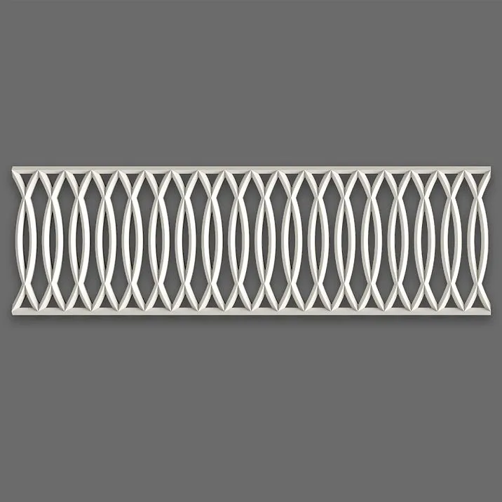 Carved polyurethane applique KPU-114 &mdash; quality molding for wall decoration for furniture grille pattern