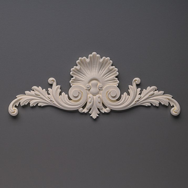 Carved polyurethane overlay NPU-204 - a decorative element for walls and furniture