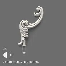 Polyurethane molding NPU.VRS-003-2.1L. Molding decor. Image 699556b303da1