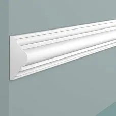 Molding D40V1 POLYSTYRENE HI WOOD 40mm x 18.5mm x 2.0m close-up