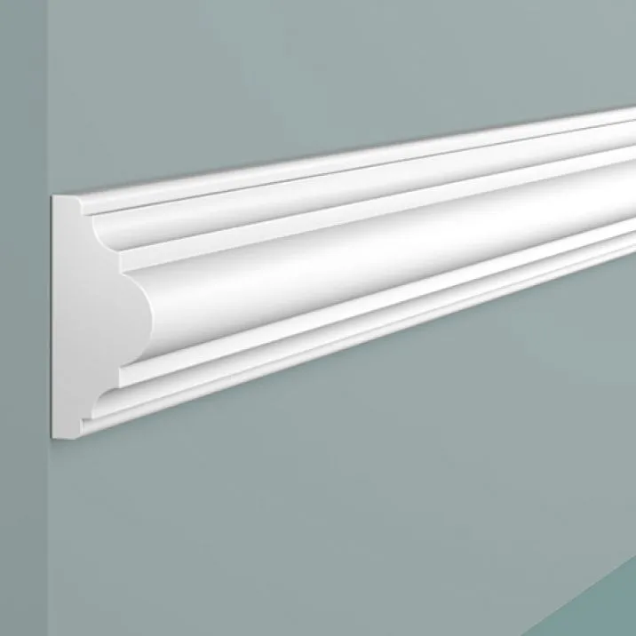 Molding D40V1 POLYSTYRENE HI WOOD 40mm x 18.5mm x 2.0m close-up