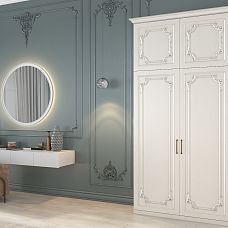 Carved Insert MLD-2U-2L for cabinet, photo in interior