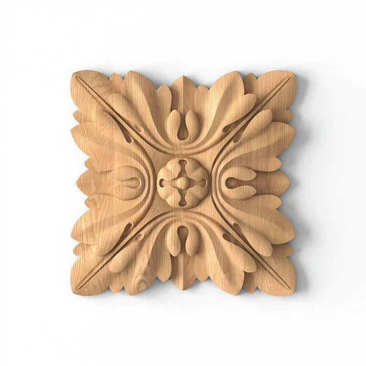Carved Rosette R-021 from Oak