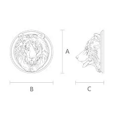 Carved bear maskron by Stavros design