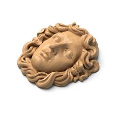 Carved wooden maskrons M-018 for creating interior accents