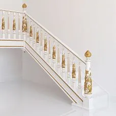 Carved Wooden Stair Posts for Houses &mdash; Photos