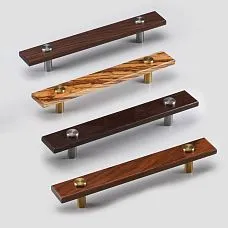 Xylon HL-056-1M furniture handle made of solid wood - top view