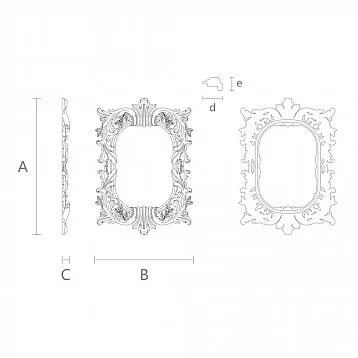 Резная Рама RM-007 для Классических Интерьеров