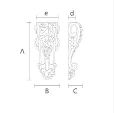 Buy carved bracket KR-052 in the Stavros store. Drawing