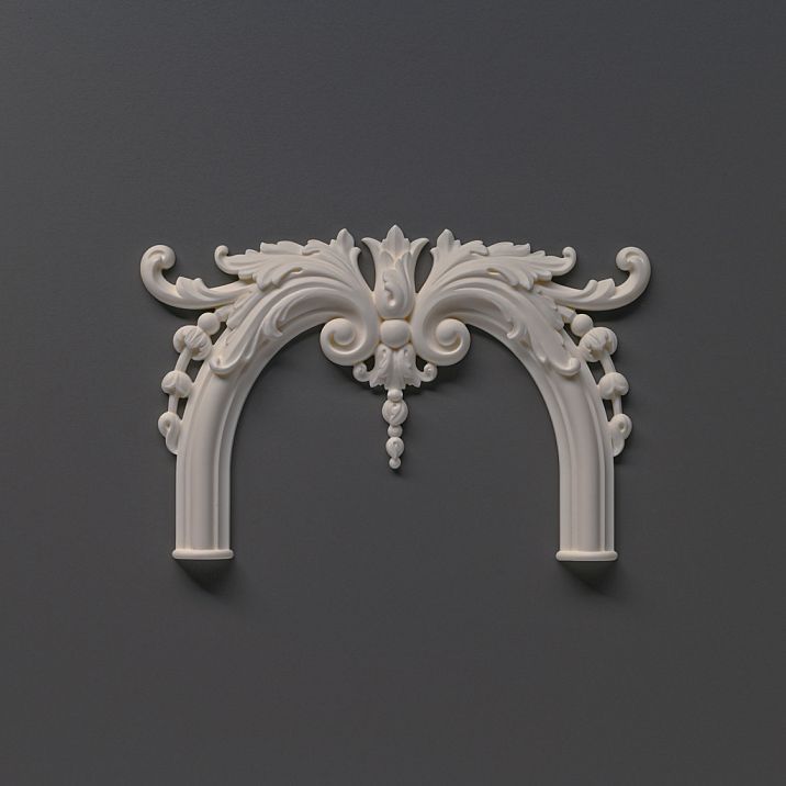 Carved PU overlay NPU-408. Molding decoration. Image 66eb526d48f0f