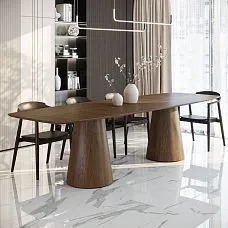 STL-041 table pedestal for office and STU-004 chair in interior