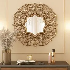Elegant Carved Mirror Frame