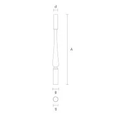Staircase detail L-120 &mdash; beauty and safety of the staircase, drawing