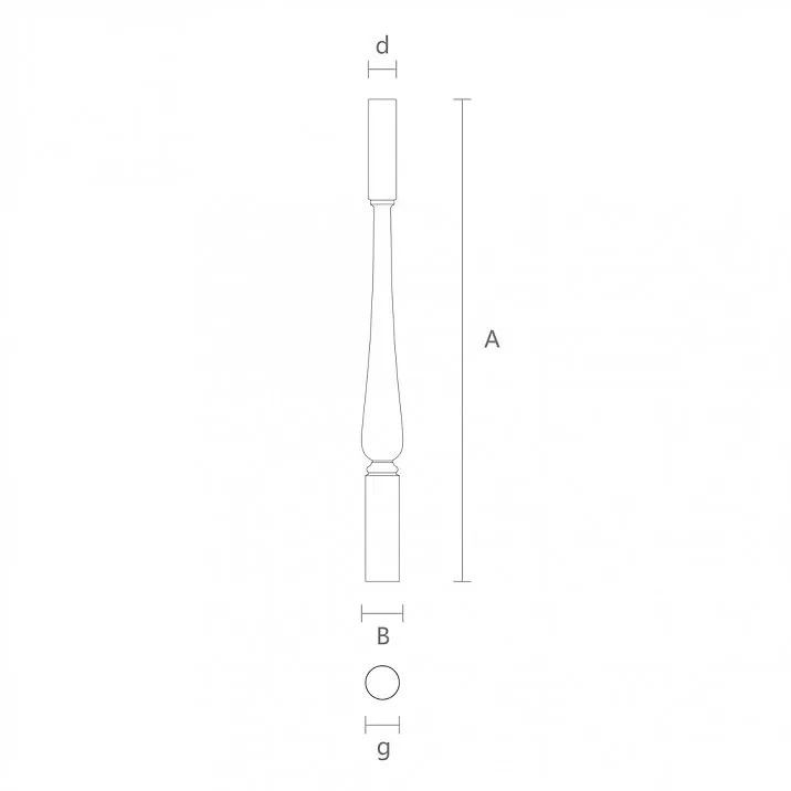 Staircase detail L-120 &mdash; beauty and safety of the staircase, drawing