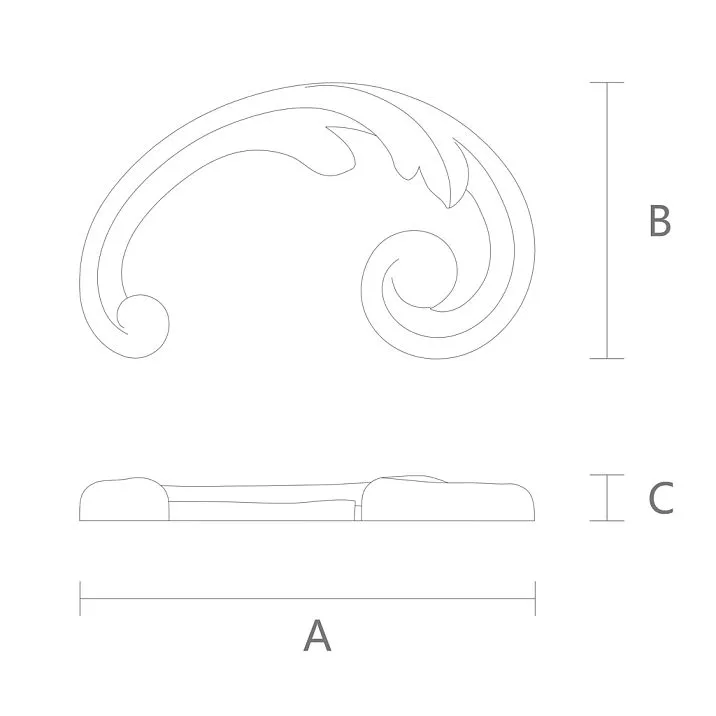 Modern molding, polyurethane overlay NPU-287R drawing