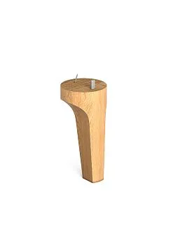 Geometric furniture leg MN-227 made of oak &mdash; a strong and stylish support for furniture