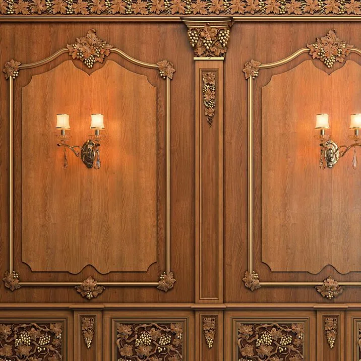 Carved wooden insert N-256-1, interior decor as shown in the photo