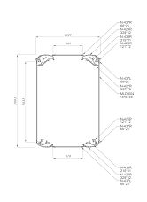 Set of 10 wooden appliques for furniture and interior decoration, drawing