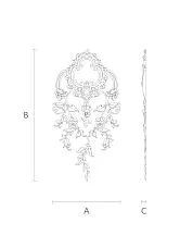 Wooden Decor Set C-050 - drawing