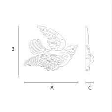 Schematic Dimensions and Profile of NPU-476L Molded Decoration