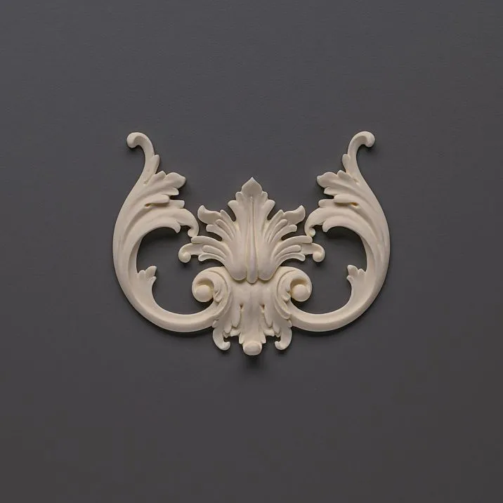 Carved polyurethane overlay NPU-245 - decorative element for walls and furniture