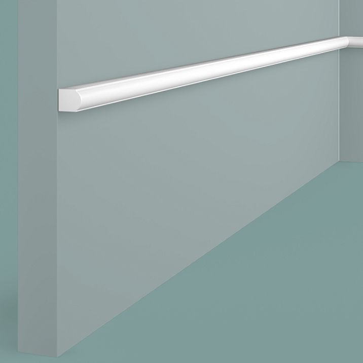 Impact-resistant polystyrene wall molding D10 Hi Wood, 11.4&times;10 mm