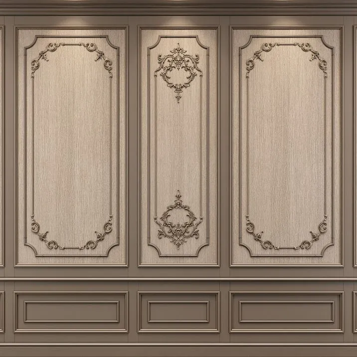 Corner molding MLDPU-002U made of polyurethane on the facade