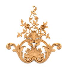 Carved applique N.VRS-002 from solid oak &ndash; decorative element for furniture