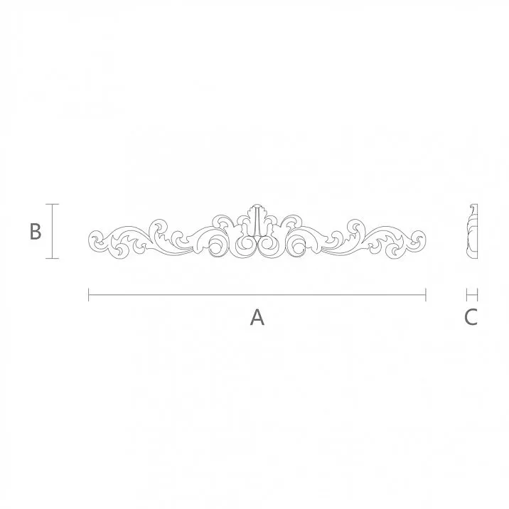 Beautiful wooden carved inlay N-148 for transforming furniture and interior design