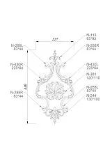 Elegant and high-quality Decor Set C-026 made of oak or beech