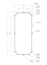 Wooden interior decor set C-004-1-2 drawing