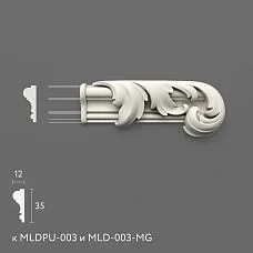 Polyurethane molding NPU-435.1R. Molding decor. Image 699552794f35a