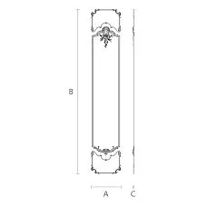 Carved decor set C.VRS-061 drawing