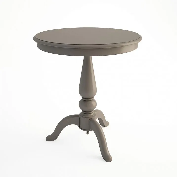Table with tabletop ST-023 with round shape and smooth surface
