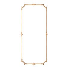 Wooden decor set C-004-1-2 with geometric ornament