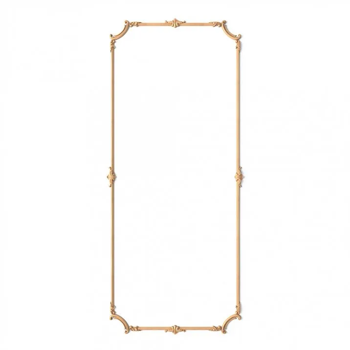 Wooden decor set C-004-1-2 with geometric ornament