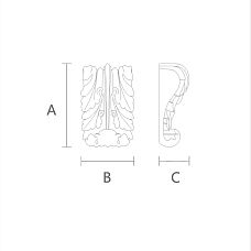 Bracket for Decoration and Functionality Drawing