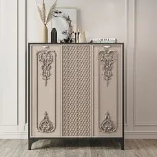 Carved Insert N-382 on front panel facade