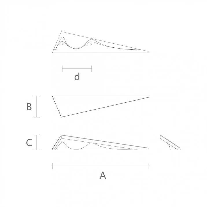 Drawings of furniture handles