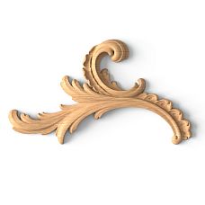 Carved overlay N-461L made of wood for decorating furniture, walls, ceiling