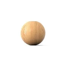 Round furniture leg made of solid wood