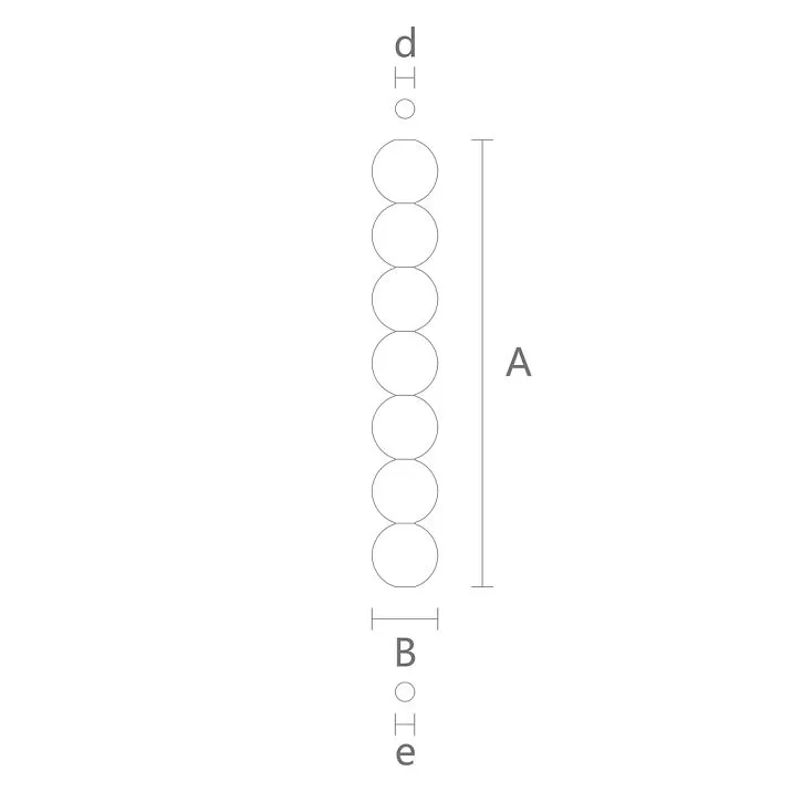 Furniture leg MN-221 for table, console, drawing