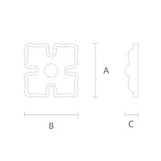 Carved Outlet R-040 Wood Drawing