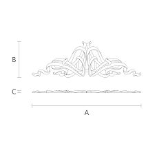 Carved decoration drawing