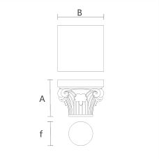 Exclusive Carved Capital KL-037 from Beech