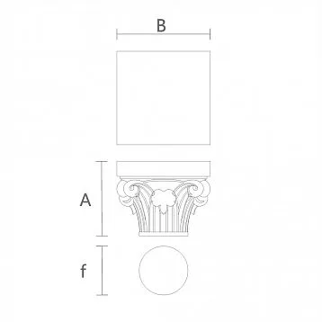 Carved Capital KL-037 from Solid Oak