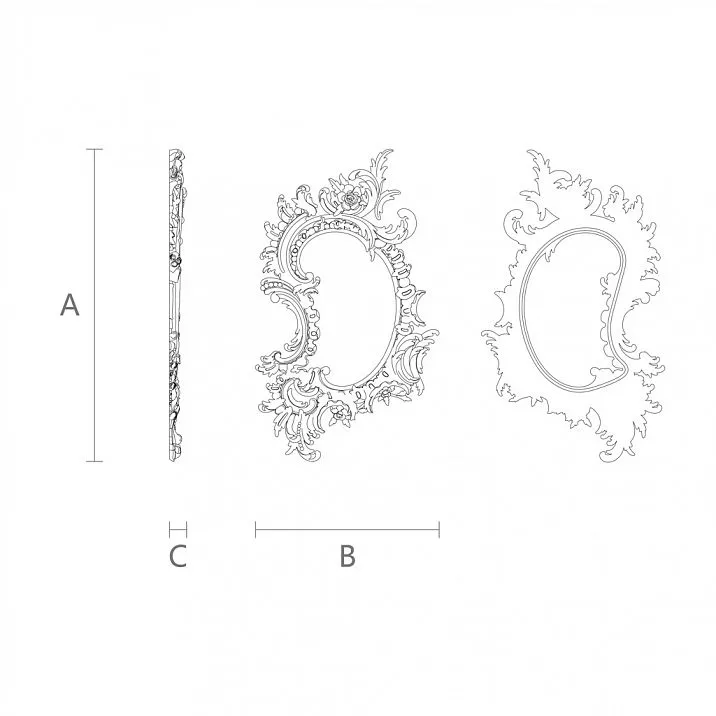 Carved Frame RM-016 for Artwork Drawing