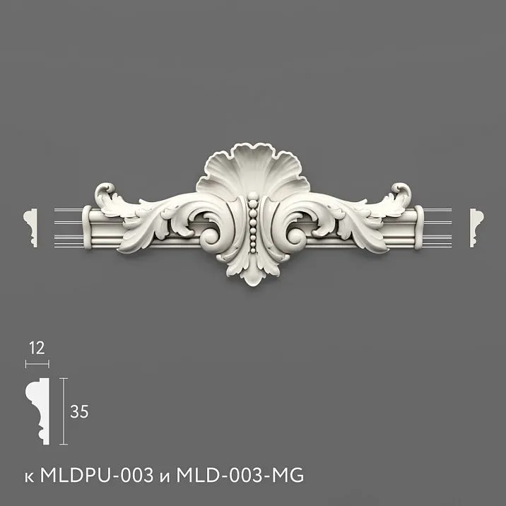 Polyurethane molding NPU-434.1. Molding decor. Image 6995512af0577