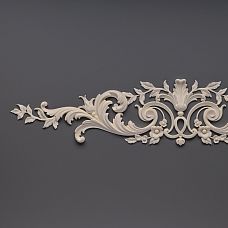 NPU.VRS-013 Molding Decor - polyurethane carved overlay with floral ornament