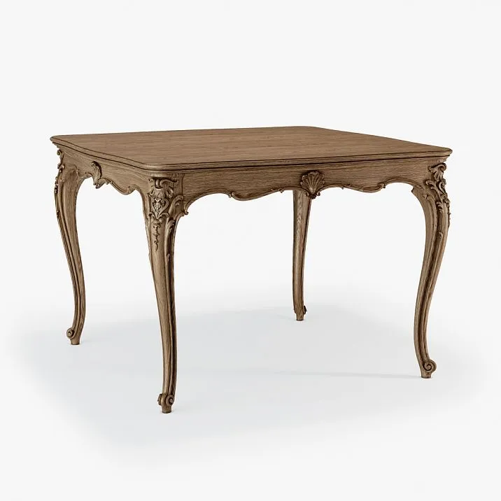 Elegant Versailles 002-006 table with carved ornament